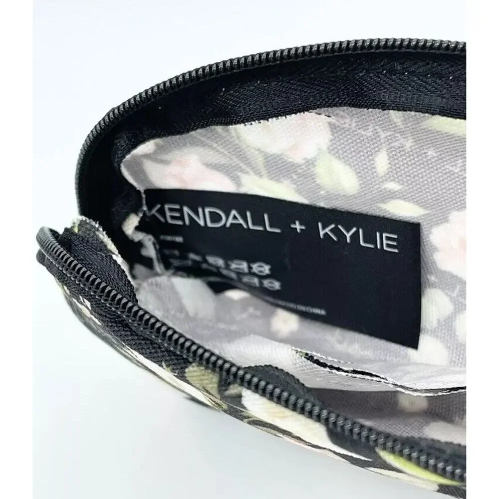 Kendall + Kylie Makeup Pouch Cosmetic Bag Multi Purpose Pouch Case Floral Design